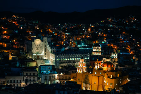 Guanajuato, Mexico. December 24, 2023 Architecture and facade in city houses in Guanajuato, Mexico. High quality photoの写真素材