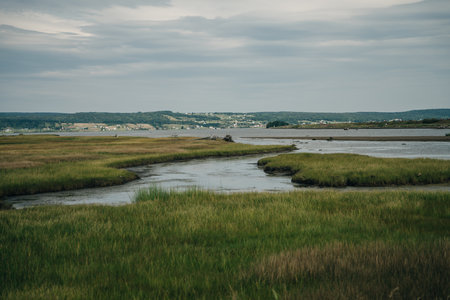Saint Lawrence River on the Gaspe Peninsula Coast, HDR Image. High quality photo