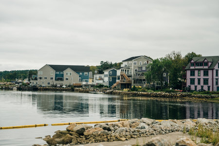 Mahone Bay in Nova Scotia Eastern Canada - Sep 2 2024. High quality photoの写真素材