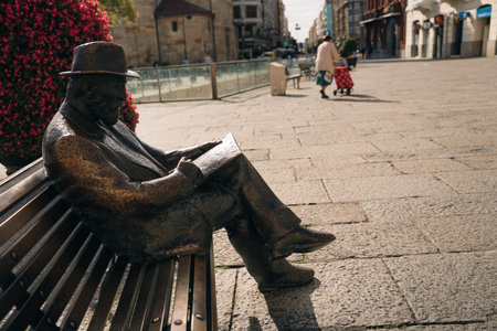 LEON, SPAIN - nov, 2021 - In the streets of Leon. High quality photoの写真素材