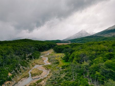 Mountains in Ushuaia, Argentina. High quality photoの写真素材