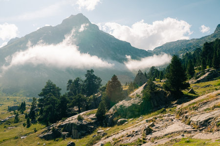 Incredible views in the Pyrenees. High quality photo