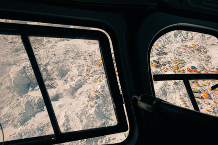 Scenery view of Everest base camp located on the Khumbu glacier in Sagarmatha national park, Nepal. High quality photoの写真素材
