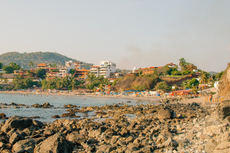 A picture of La Ropa beach at Ixtapa Zihuatanejo - May 2, 2023. High quality photoの写真素材