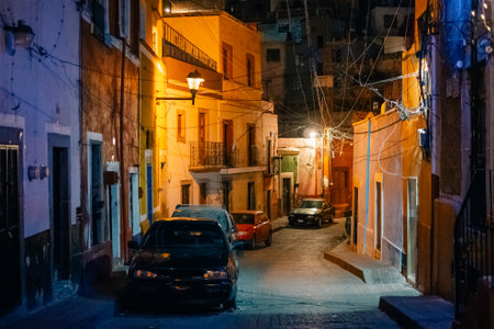 Guanajuato, Mexico. December 24, 2023 Architecture and facade in city houses in Guanajuato, Mexico. High quality photoの写真素材