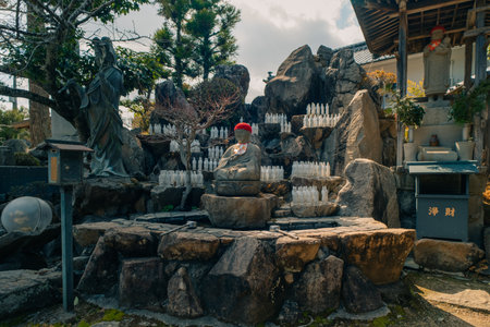 Konsenji Temple on the historic Shikoku Pilgrimage in Tokushima Prefecture, Japan - may 2 2025. High quality photoの写真素材