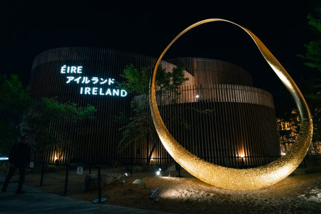 Osaka-Kansai, japan - may 2 2025 View of the pavilion at expo 2025 Osaka. High quality photoの写真素材