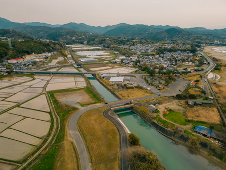 Hakata-Oshima Bridge, Ehime Prefecture, Japan. High quality photoの写真素材