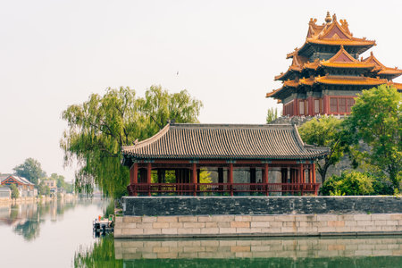 Beijing, China at the Imperial Palace north gate. High quality photoの写真素材