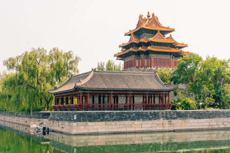 Beijing, China at the Imperial Palace north gate. High quality photoの写真素材
