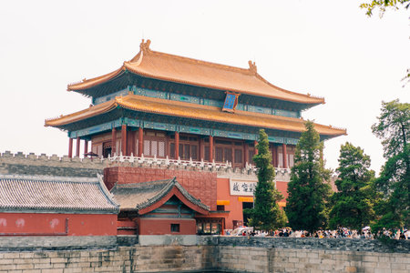 Beijing, China at the Forbidden City North Gate. High quality photoの写真素材