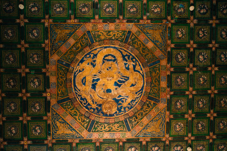 The Forbidden City Nine dragon screen in Beijing, China. High quality photoの写真素材