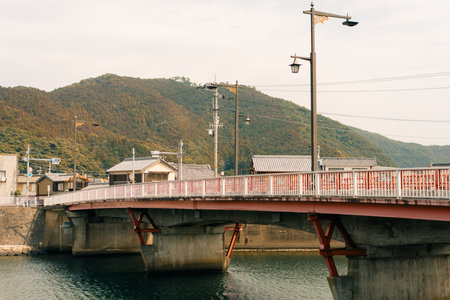 Tokushima, Japan - May 3, 2025 Aerial view of Minami, Kaifu District. High quality photoの写真素材
