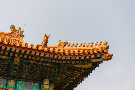 Beijing, China at the Forbidden City North Gate. High quality photo