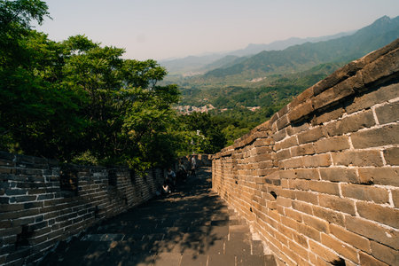 The Great Wall at Mutianyu near Beijing, China. High quality photoの写真素材