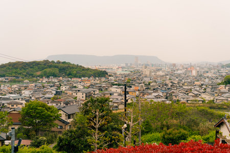 Takamatsu,shikoku, Japan downtown city skyline. High quality photo