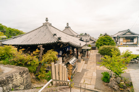 shikoku, JAPAN - May 2, 2025 Shusshaka Temple No. 73 in the Shikoku Pilgrimage. High quality photo