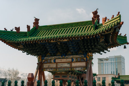 The Winter Palace of the Bogd Khan Museum is located in southern Ulaanbaatar, capital of Mongolia. High quality photoの写真素材