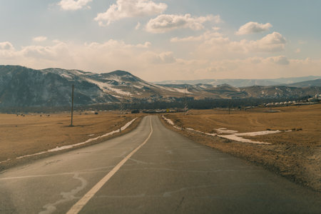 This is how Mongolian people live nomadic style with their traditional yurt in Mongolia. High quality photoの写真素材