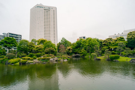 Former Yasuda Garden in Tokyo, Japan. High quality photoの写真素材