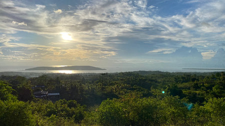view of Badian Highland Peak in Cebu island, Philippines. High quality photo