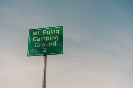 sign on mountain Pulag, Mountain Province, Philippines.