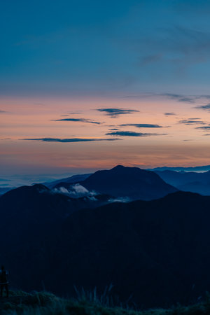 mountain Pulag, Mountain Province, Philippines. High quality photoの写真素材