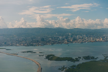 Aerial View of Cebu City, Philippines.の写真素材