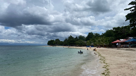 Badian , Cebu island , Philippines - 3 May 2025 Lambug beach. High quality photo