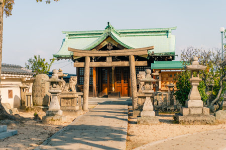 Shikoku, Japan - May 3, 2025 Fukiage Shrine. Imabari Castle in Ehime Prefecture. High quality photoの写真素材