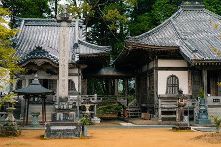 shikoku, JAPAN - may 2 2025 No.42 Butsumokuji Temple, in the Shikoku Pilgrimage. High quality photo