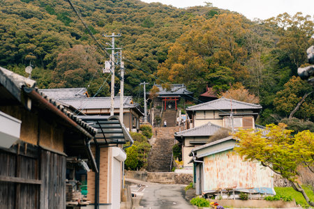 shikoku, JAPAN - may 2 2025 No.41 Ryuko Temple, in the Shikoku Pilgrimage. High quality photo