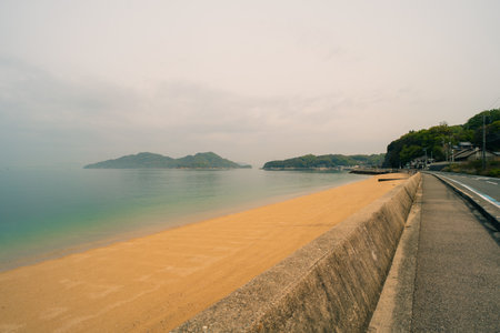 Seto Inland Sea National Park The view of the large and small islands. High quality photoの写真素材