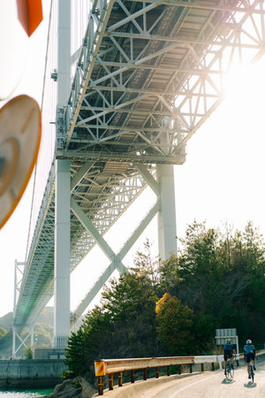 Innoshima Bridge, Onomichi City, Hiroshima Prefecture, Japan. High quality photoの写真素材