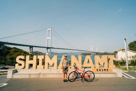 Kurushima kaikyo bridge in ehime, Japan. High quality photoの写真素材