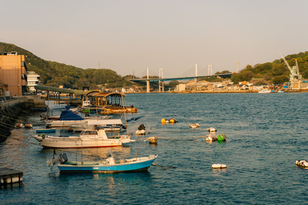 Onomichi City, Hiroshima Prefecture, Japan - 11 August 2025 ferry. High quality photoの写真素材