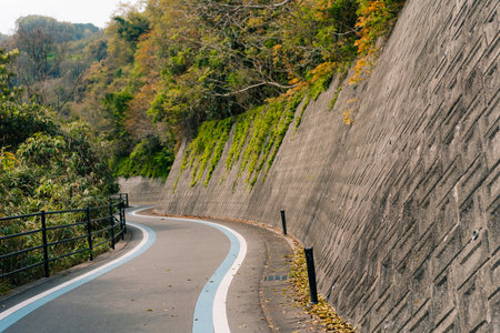 View of Shimanami Kaido and Cycling Road, Japan. Bridge. High quality photoの写真素材