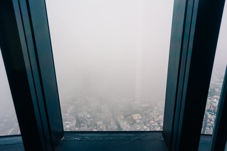 Panorama Of A Busy Road And Surrounding Skyscrapers In Tokyo, japan - August 2, 2025. High quality photoの写真素材
