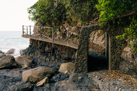 Coastal scenery at Tosa Seinan Great Park after sunset - Kuroshio, Kochi prefecture, Japan. High quality photoの写真素材