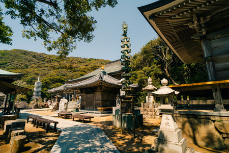 Tokushima, Japan - may 2 2025 No.38 Kongoufukuji Temple on the Shikoku Pilgrimage. High quality photoの写真素材