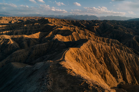 View on Ak-sai canyon in Issyk-kul region Kyrgyzstan . High quality photo