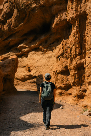 Kok-Moinok canyon in Kyrgyzstan in sunny day. High quality photo