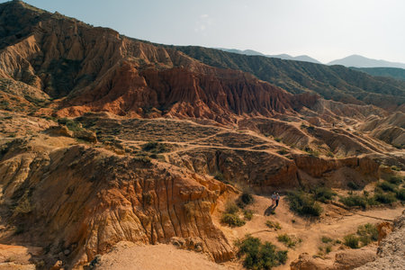Fairytale canyon Skazka in Kyrgyzstan. High quality 4k footageの写真素材