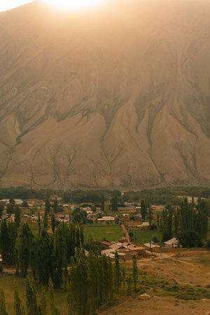 Kyzyl Oi Village, Kyrgyzstan - 25th August 2025. High quality photoの写真素材