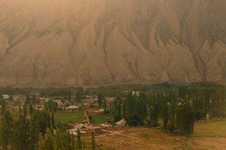 Kyzyl Oi Village, Kyrgyzstan - 25th August 2025. High quality photoの写真素材