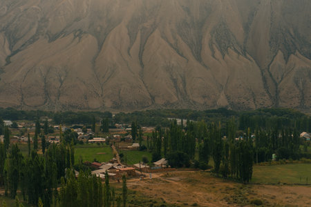 Kyzyl Oi Village, Kyrgyzstan - 25th August 2025. High quality photo