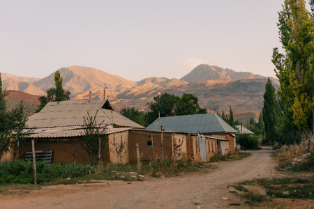 Kyzyl Oi Village, Kyrgyzstan - 25th August 2025. High quality photoの写真素材