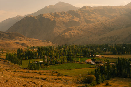 Kyzyl Oi Village, Kyrgyzstan - 25th August 2025. High quality photoの写真素材