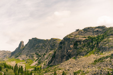 russia, ergaki - 4 August 2025 Ergaki Nature Park. Krasnoyarsk region Russia. High quality photoの写真素材