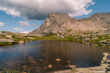 ergaki - 4 August 2025 a mountain lake. High quality photoの写真素材